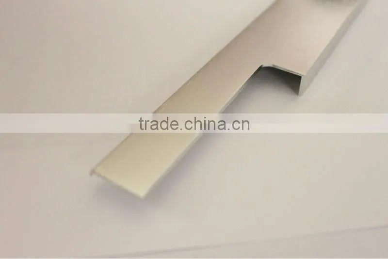 For Kitchen Cabinet Silver Aluminium Alloy Extrusion Profile