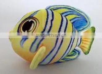 factory wholesale 3D leopard pot fish plush toy realistic stuffed plush animal leopard pot fish toy soft toy