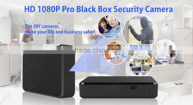 Aishine 4000mA Home security Hidden Spy Camera Video, Audio, Motion detection