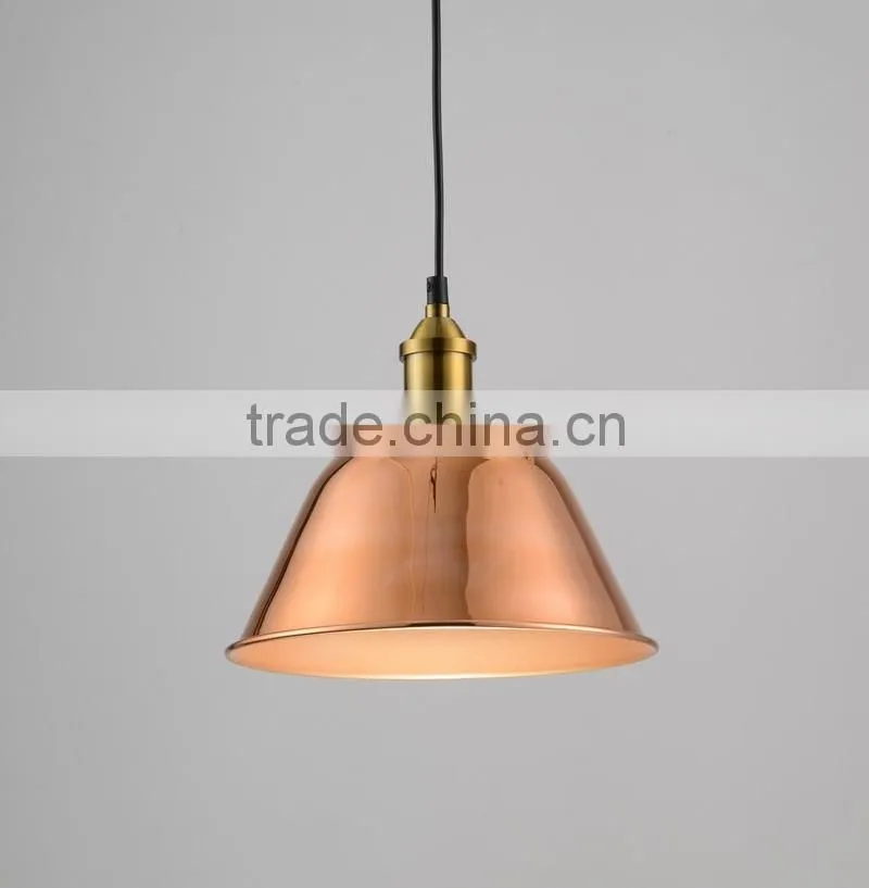 Rose gold color whole metal lamp wide voltage hot sale pendant lamp Uttermost Arcada 1 pendant Light