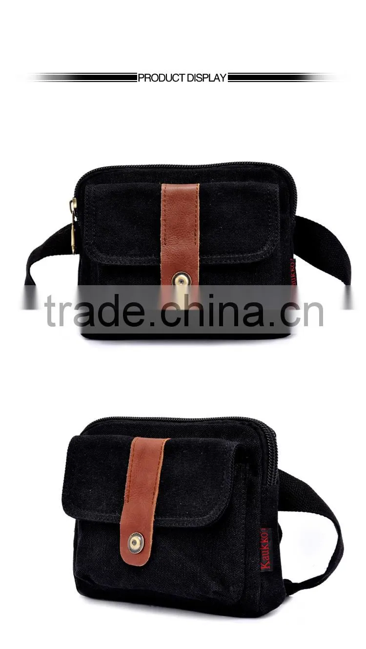 Favourite Waist Belt Pocket Bag Mens Small Canvas Fanny Pack Bag