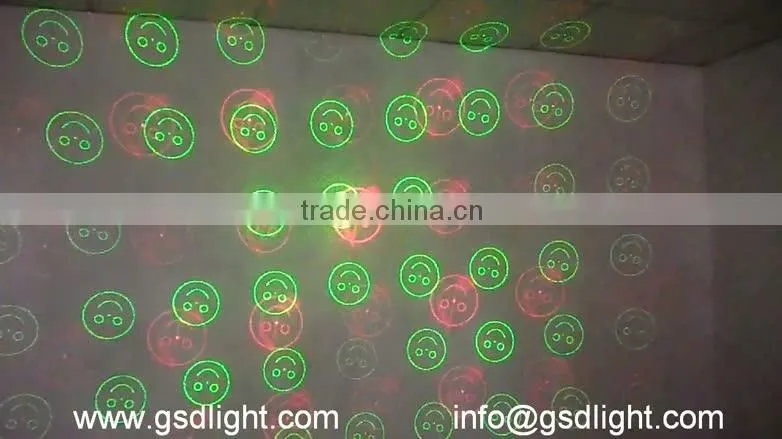 Hot selling six pattern mini laser stage lighting projector