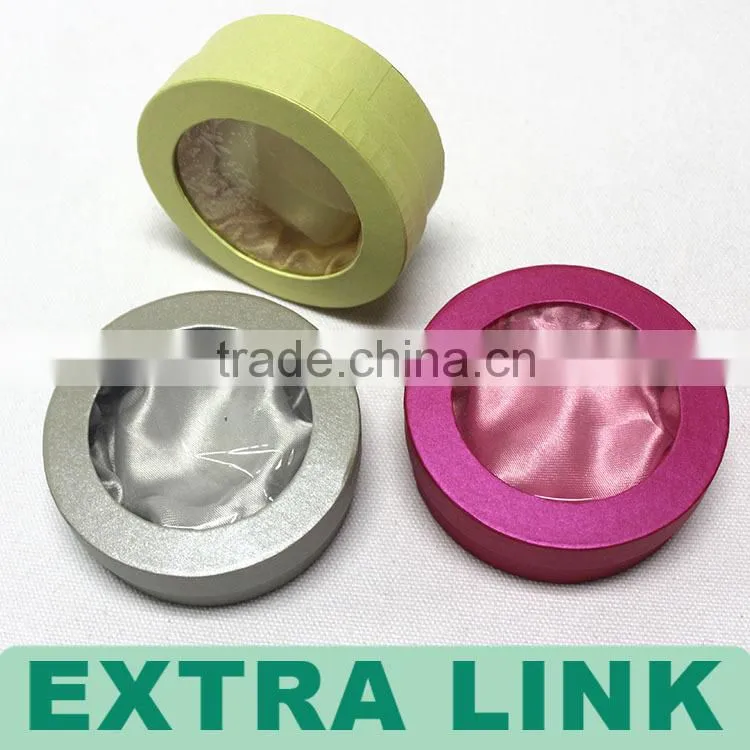 customized recycle Cheap high quality Bracelet round box with windows