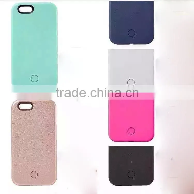 2016 the latest products LED flashing mobile phone case lights up face case for iphone 6/6 plus flash light case cover