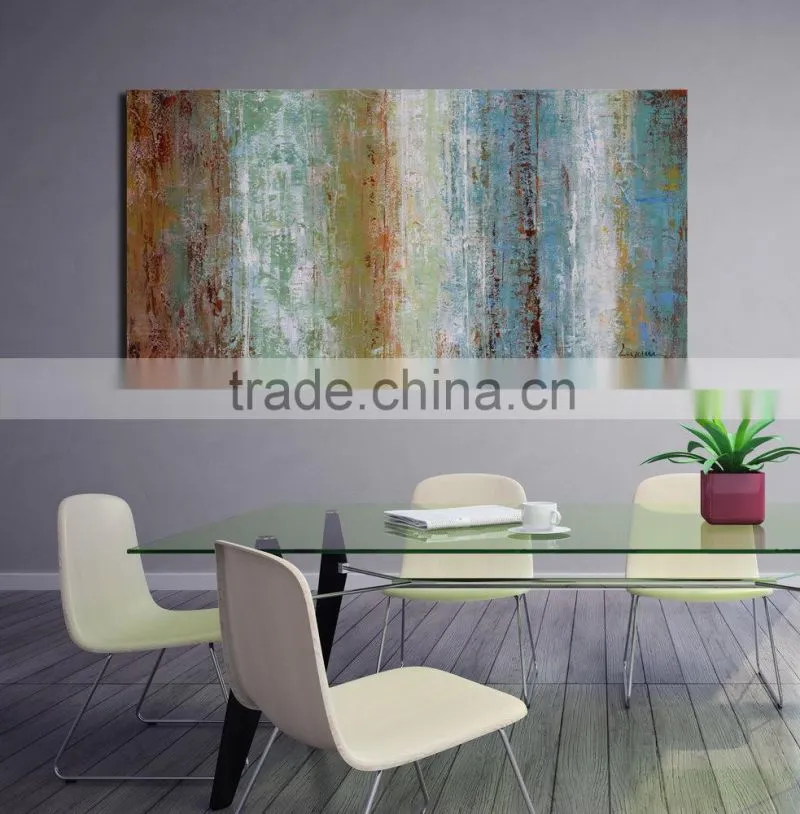 Wholesale Modern Framed Colorful Abastract Oil Painting