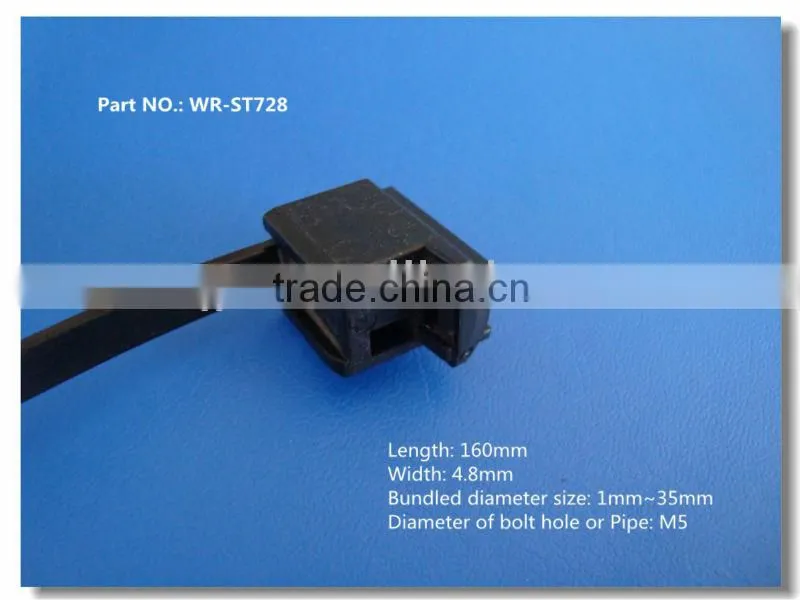 cable tie nylon releasable cable tie PA66 self-locking nylon cable tie