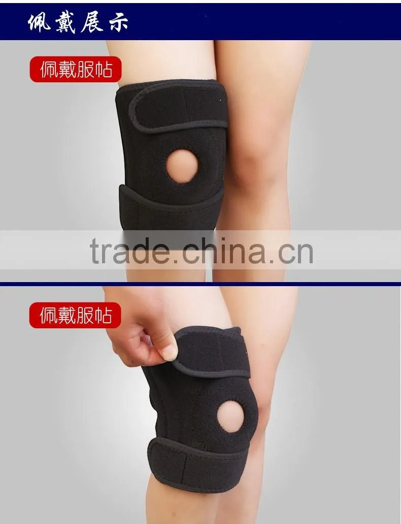 Adjustable Fitness Knee Pad for Football basketball,Neoprene Knee Support, Knee Support Waterproof with four springs