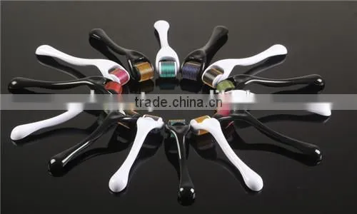 titanium derma roller disk needle derma roller skin vibrating derma roller for hair loss treatment