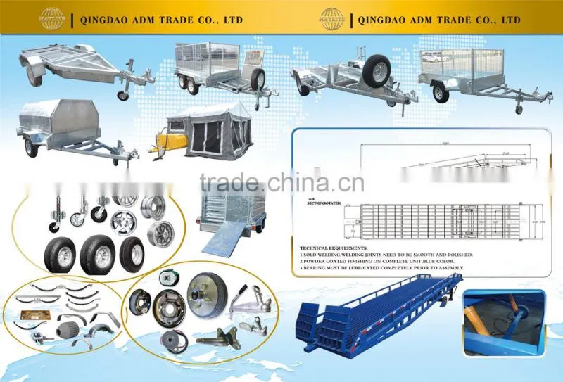 10 Ton Heavy Duty Adjustable Hydraulic Forklift container loading Ramp
