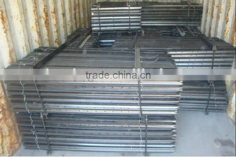 hot dip galvanized and paint dark green Steel Y Fence Post for Middle East and Israel Market
