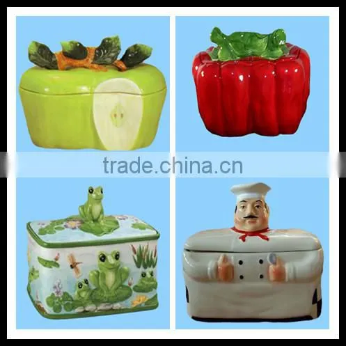 Hot saling new bell pepper ceramic storage holder