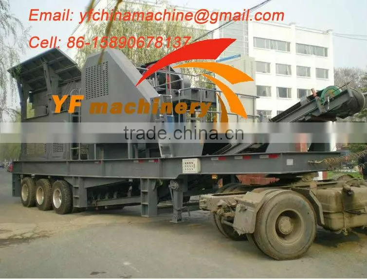 China easy movable mobile stone crusher for sale