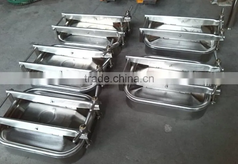 size DN300-1000 stainless steel sanitary manway door