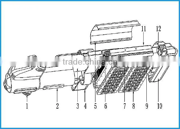 VLT new products module design aluminum 60w supplier led street light for roadway