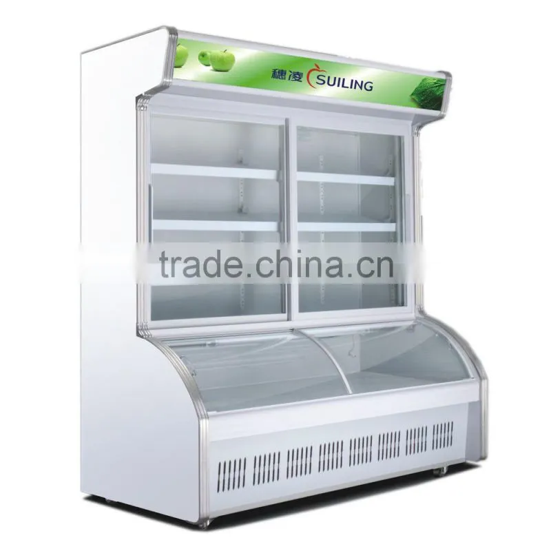 Hotel restaurant cooling system supernarket vertical freezers