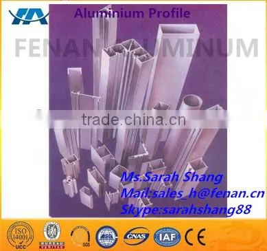 Clear anodised 6063 aluminum ladder rungs extrusion profile