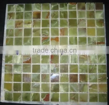 EXPORT QUALITY HOT SALE CHEAP PRICE DARK GREEN ONYX MOSAIC TILES COLLECTION