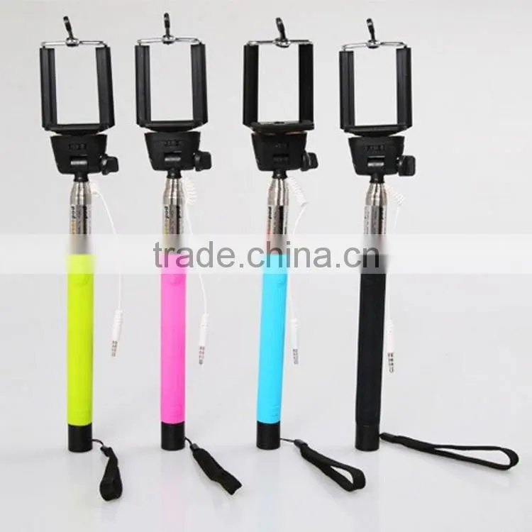 alibaba wholesale for monopod selfie stick ,the selfie stick, wire rod telescopic self photo lever for mobile and camera