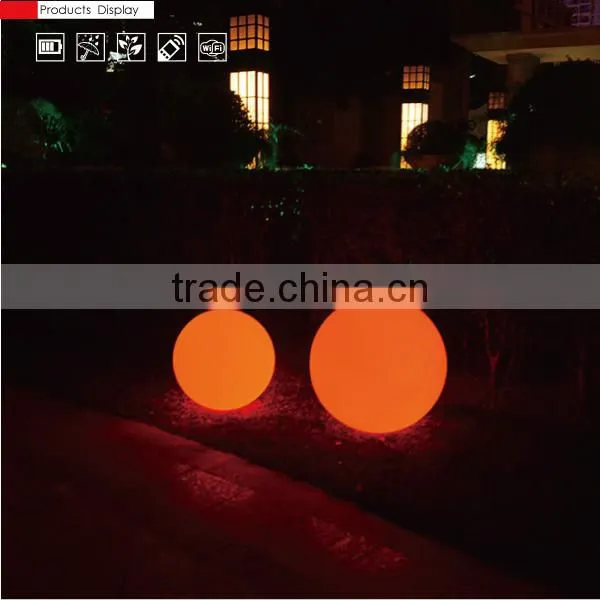 BSCI certified manufacturer rgb solar powered and battery operated led ball light outdoor