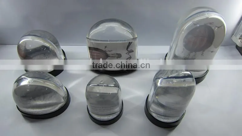 2014 newest plastic snow globe with photo insert