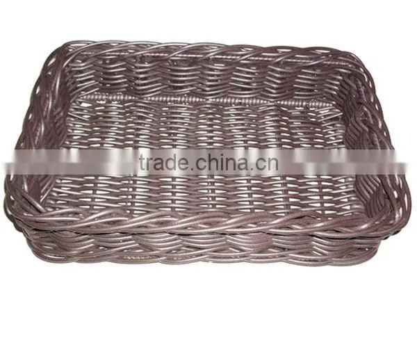 2016 wholesale poly rattan bread basket for sale