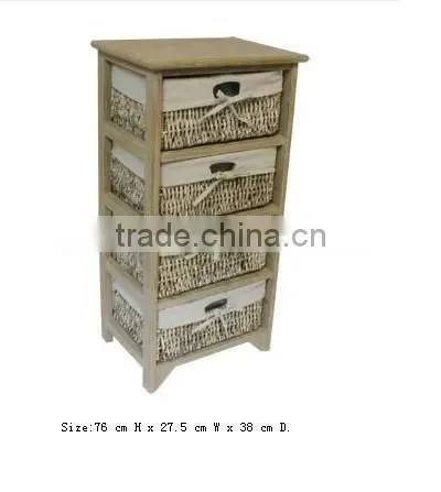 Linyi Tall Wicker drawer baskets for bathroom