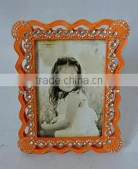 White baroque picture frame resin picture frame with good price