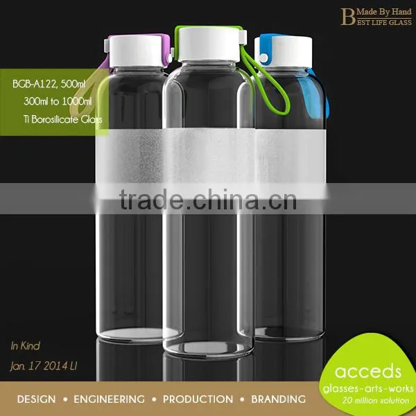Frozen Drinking Empty Borosilicate Glass Bottle Cola and Soda