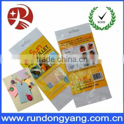 opp printed header bag for small gift