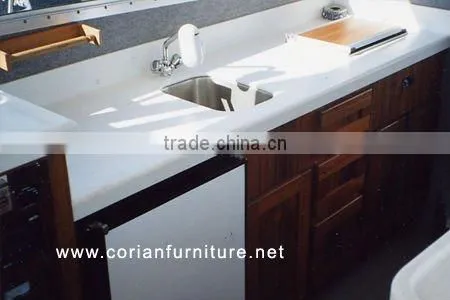 Top quality Hi Macs acrylic solid surface kitchen worktop