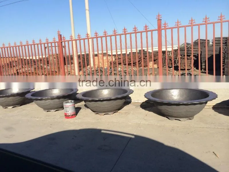 Street furniture cast iron flower pot round cast iron planter