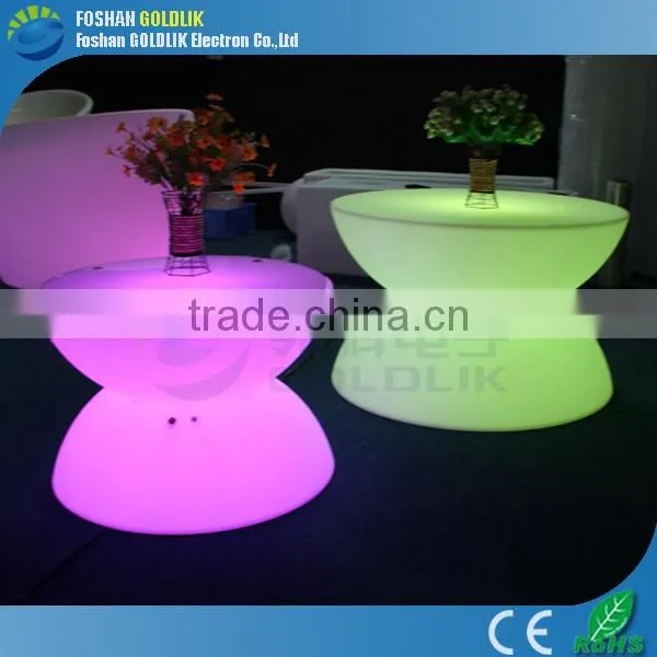 Modern led light up outdoor furniture for party & exhibition GKT-050DK
