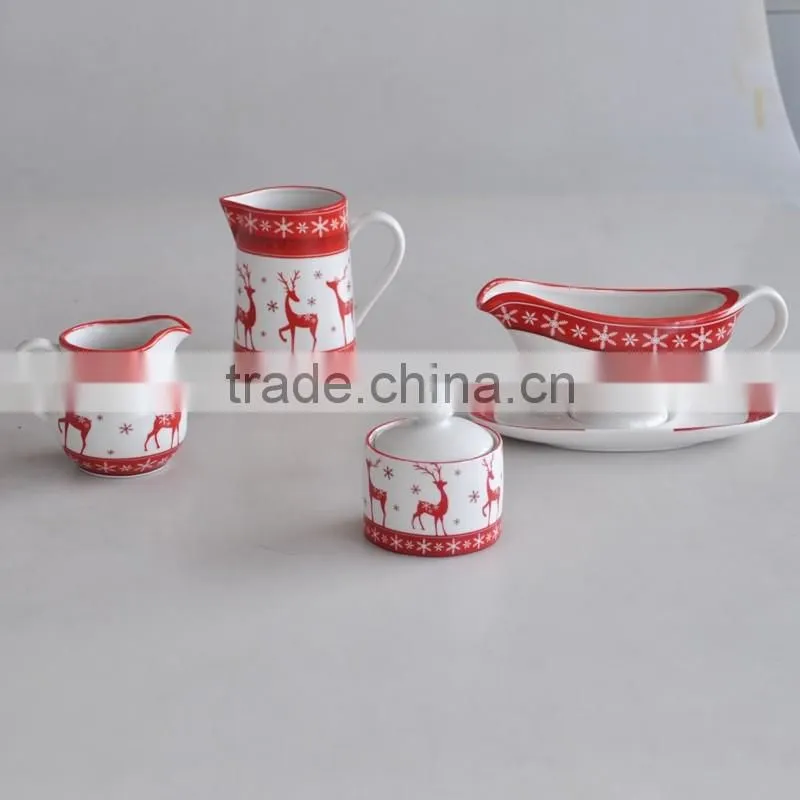 ceramic sugar pot and milk jar set,porcelain sugar pot and milk jar set,10oz sugar pot and milk jar