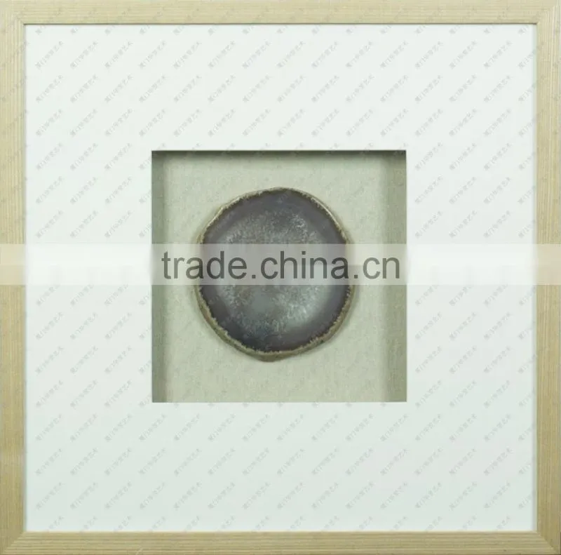 Latest natural solid wood frame paper cut wall art