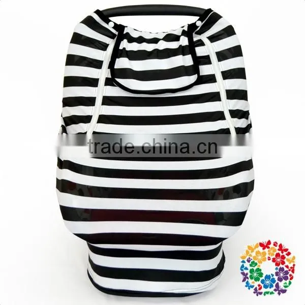 Multi-Use Baby Car Seat Cover With Window Stretchy Baby Nursing Cover