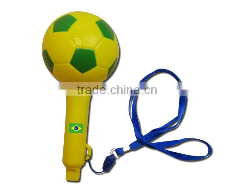 Football Plastic air Horn, Plastic Horn with Maracas, ball fans gear