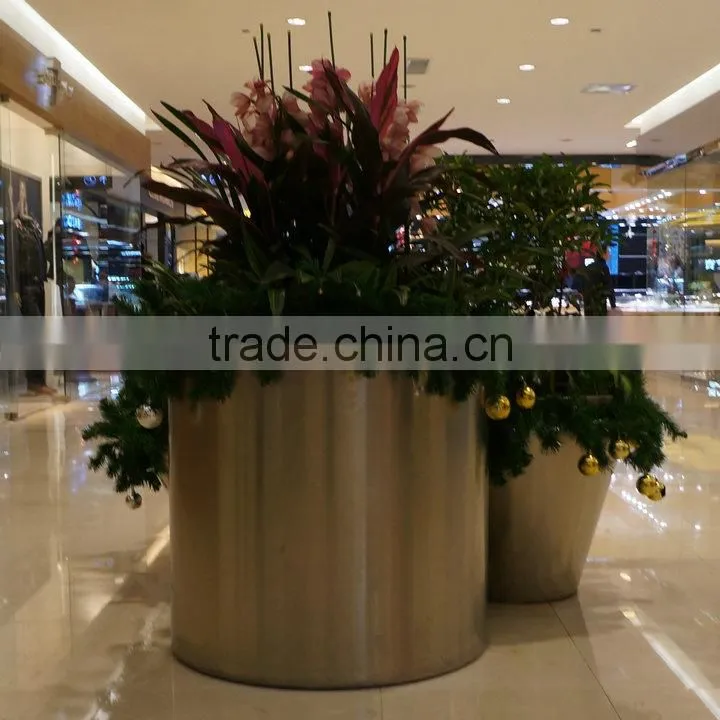 Modern gold frp planter