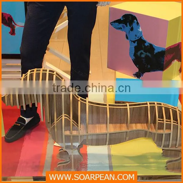 fashion cloth store wood carving craft