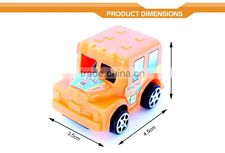 Funny pull back car cartoon figure toys mini car for kids
