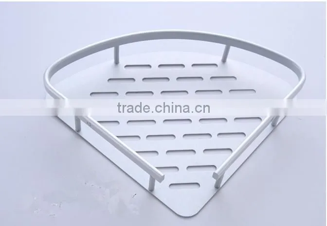 hot sale never rust bathroom aluminium single corner shelf china supplier bathroom corner towel shelf