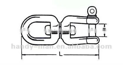 Jaw Eye Swivel Marine Mooring