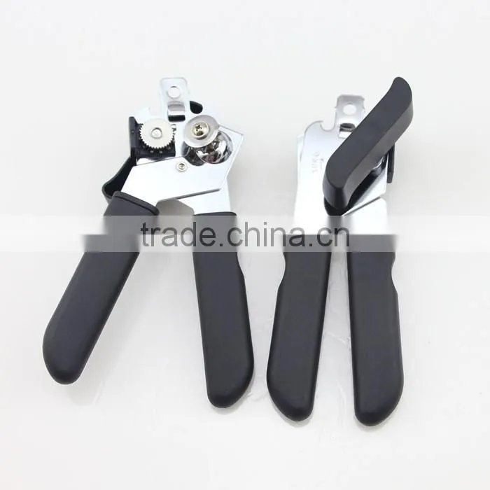 Black Handle Simply Use Kitchen Utensil Smooth Edge Can Opener