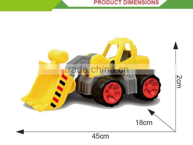 New design plastic truck toy set small mini used cheap bulldozer