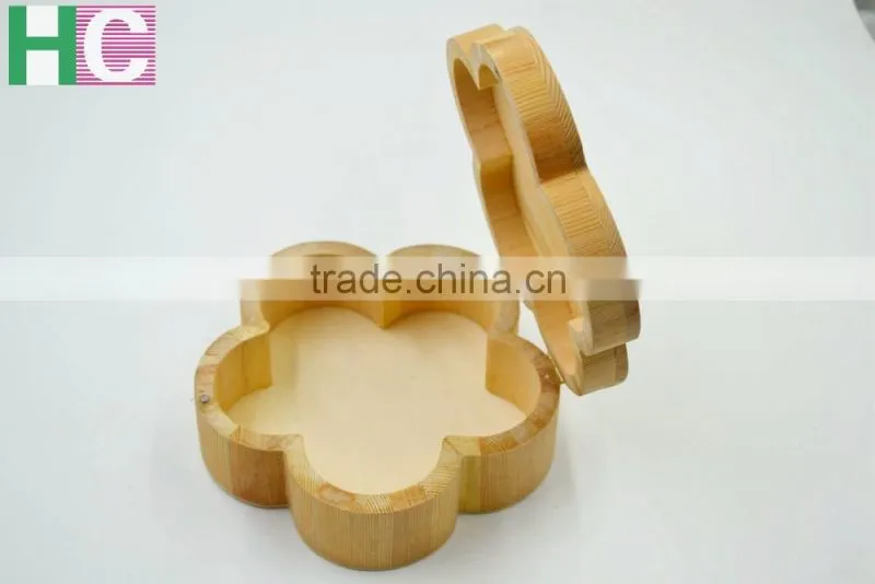 natural pine wood box hot selling unfinished wood box