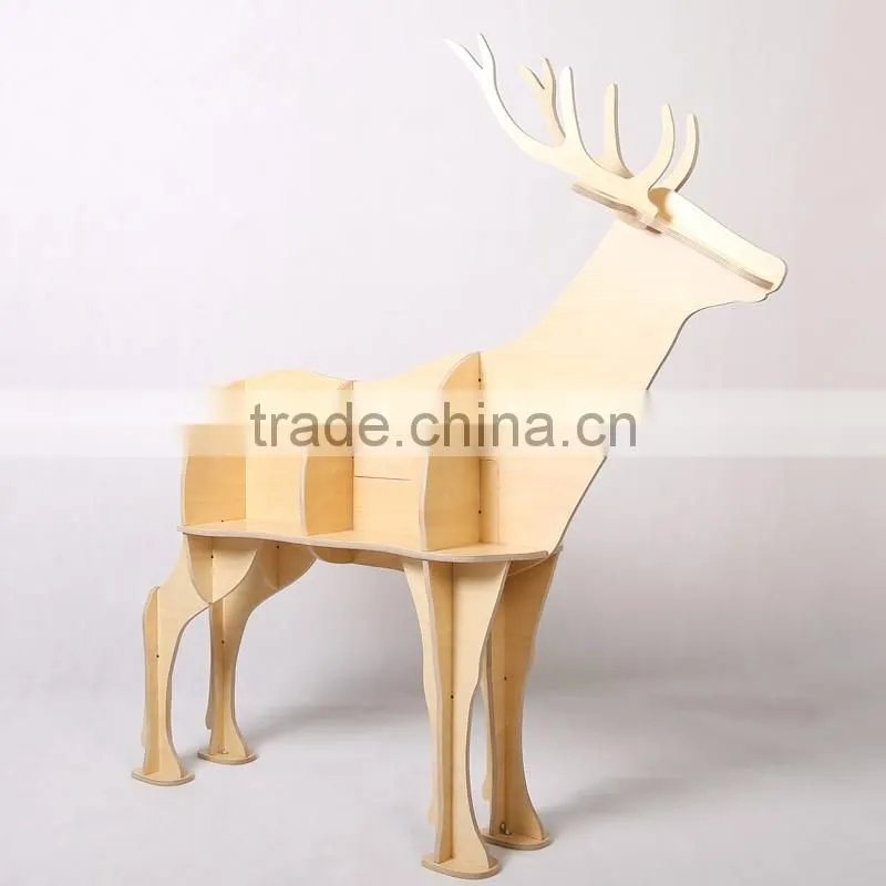 Wooden mdf Christmas Deer Decorations 2017