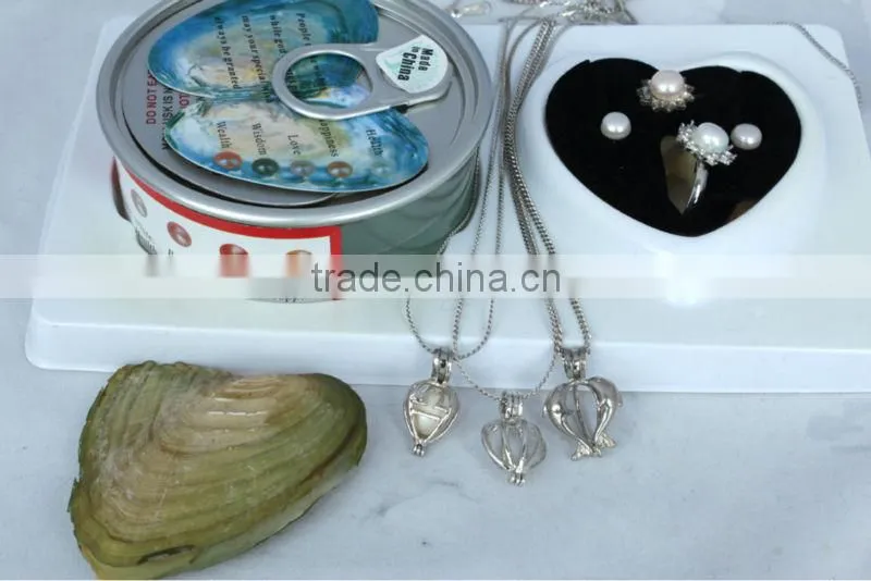Wish pearl and love pearl gift jewelry (beige) English version
