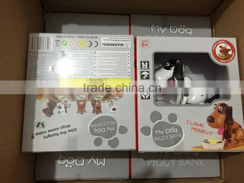 UCHOME Hot selling Toys Funny Dog Money Bank Electic Eating Coins Dogs Boxes Piggy Bank for sale
