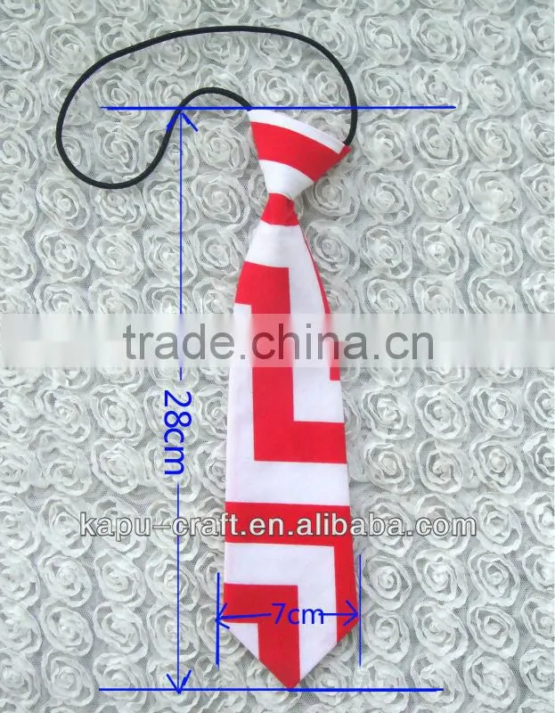 Fancy design cotton boys chevron tie wholesale