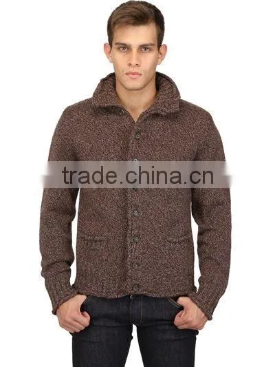 High Quality Hot Sell Man Heavy Knit Cardigan