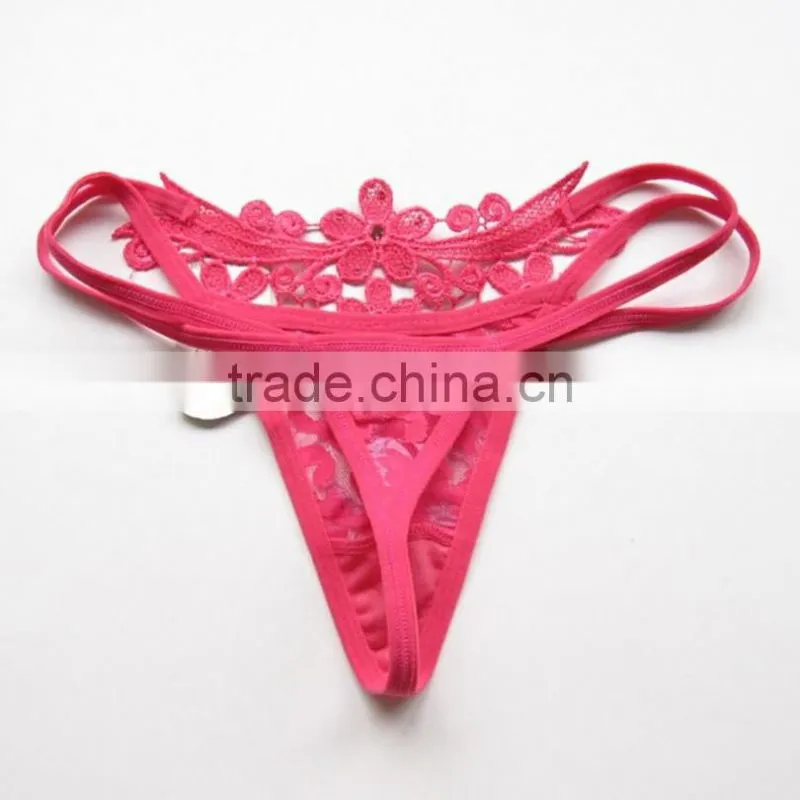 Women Sexy Panties Lace Briefs Girl Lingeries Thongs g-string Flower Panties